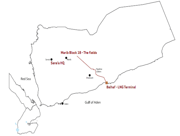 Yemen LNG halts production and exports